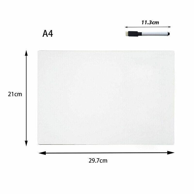 Whiteboard for Fridge A4 A5 with Marker Pen Memo and Reminder Use - A5 1PCS+1PCS Maker
