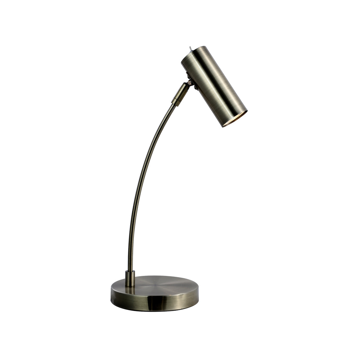 Adjustable Antique Brass Table Lamp, 3000K, Metal - Sarla