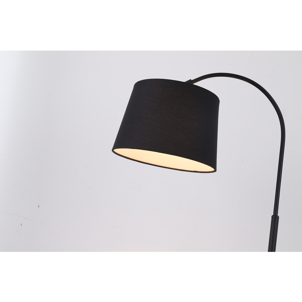 Adjustable Marble Base Black Table Lamp, E27 60W