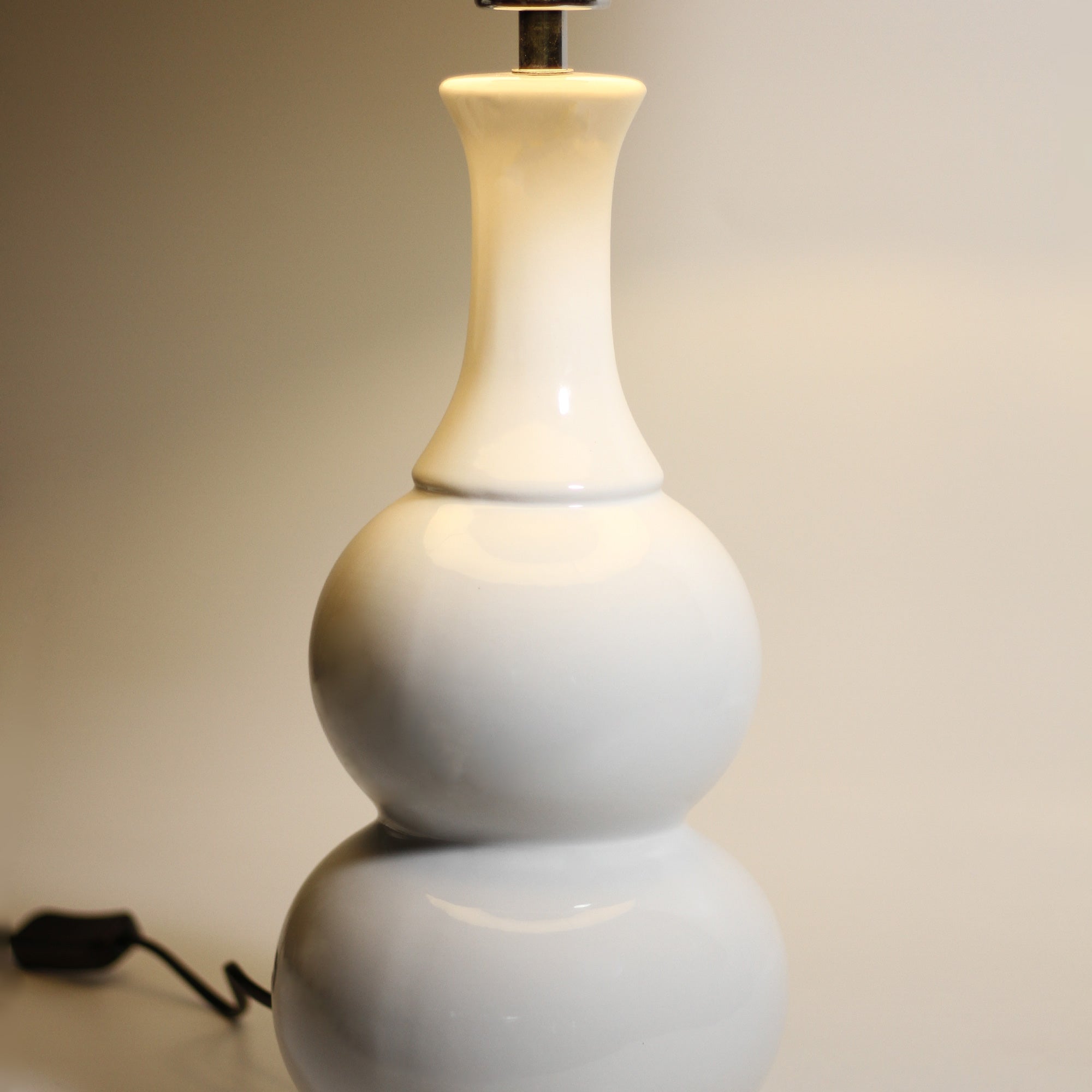 White Ceramic Table Lamp with Cylindric Shade - Pattery Barn