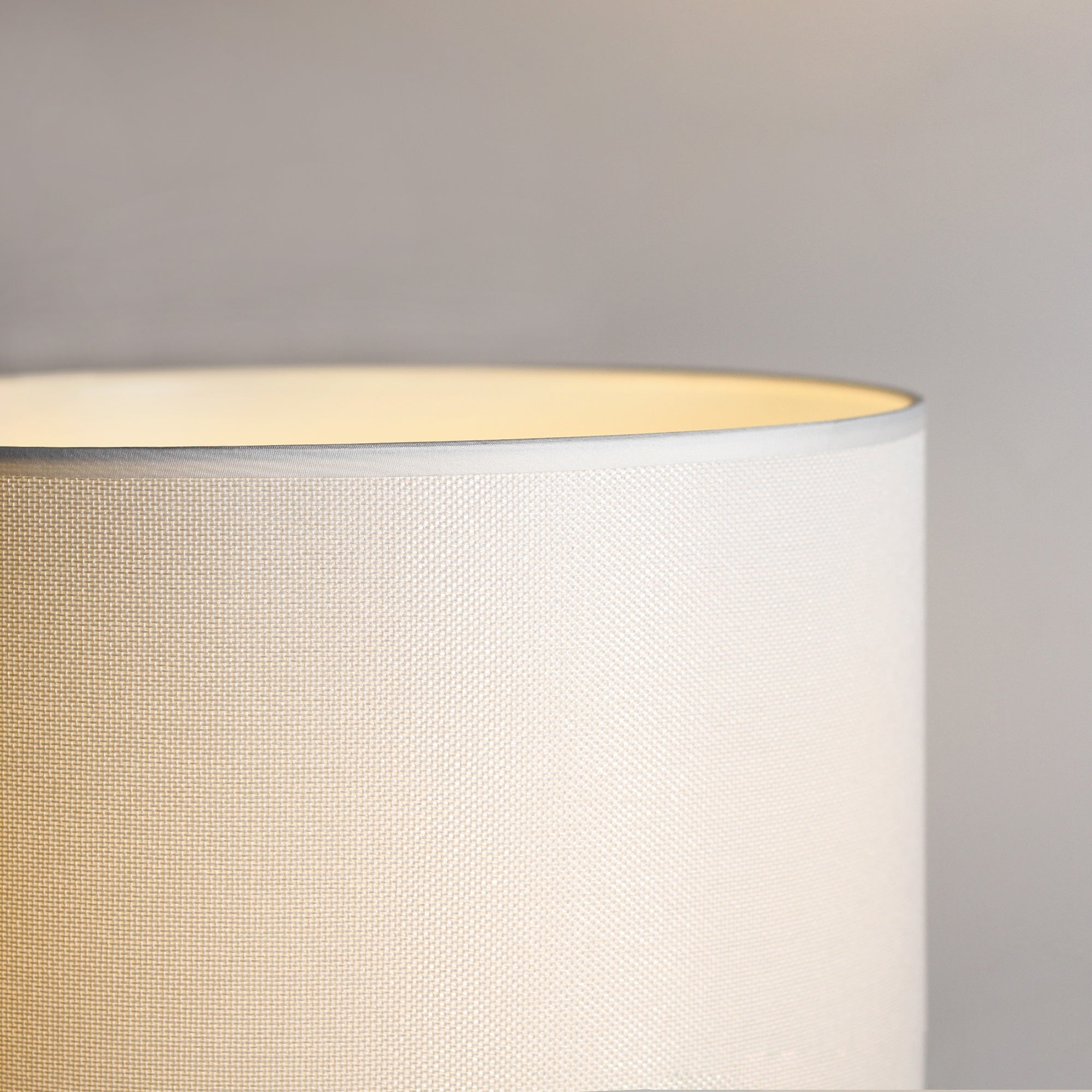 White Ceramic Table Lamp with Cylindric Shade - Pattery Barn