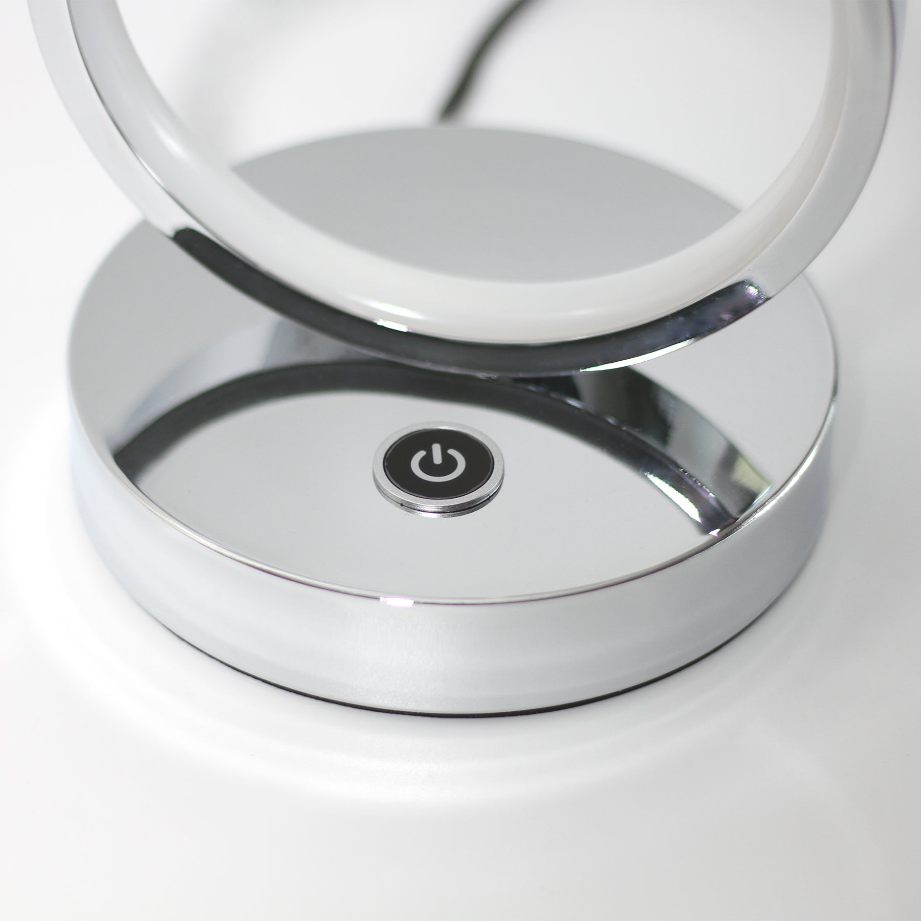 Iva LED Touch Table Lamp - Rose Gold/Chrome