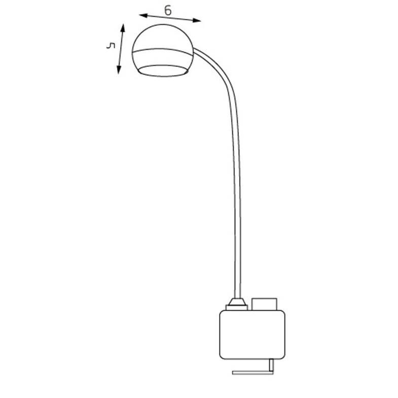 Adjustable LED Desk Lamp 4000K Cool White with Clamp