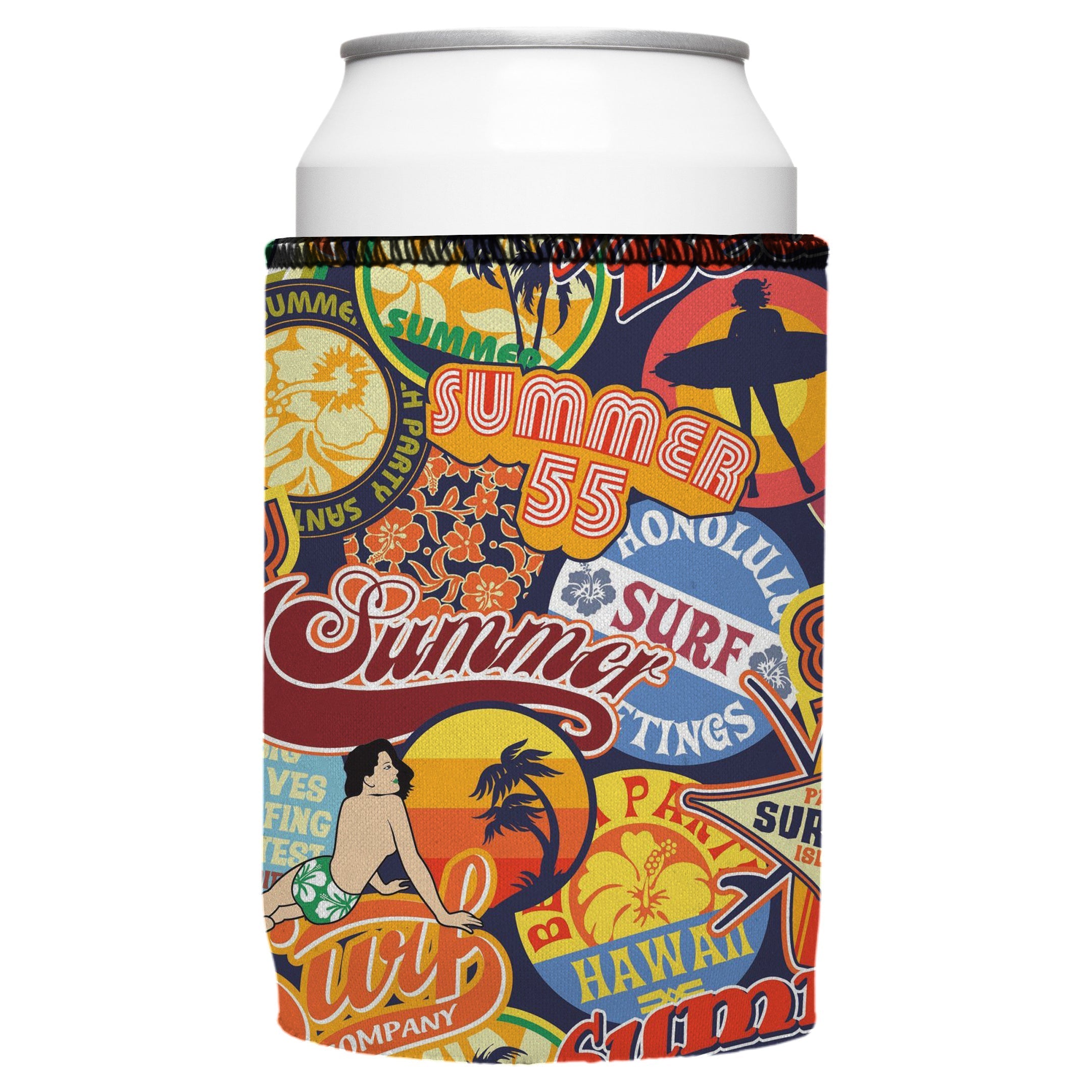 Vintage Summer Stubby Cooler 2-Pack - Standard