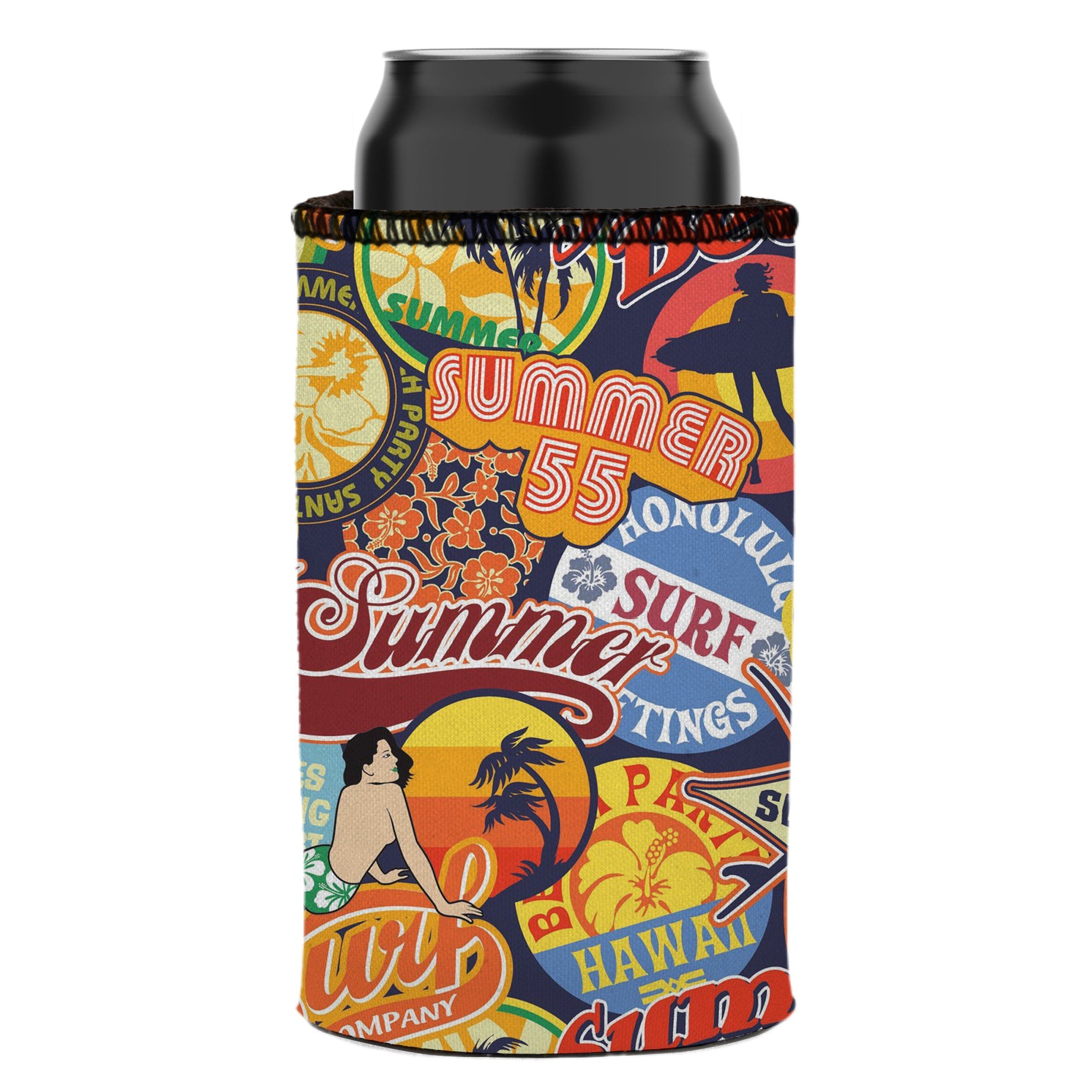 Vintage Summer Stubby Cooler - Standard