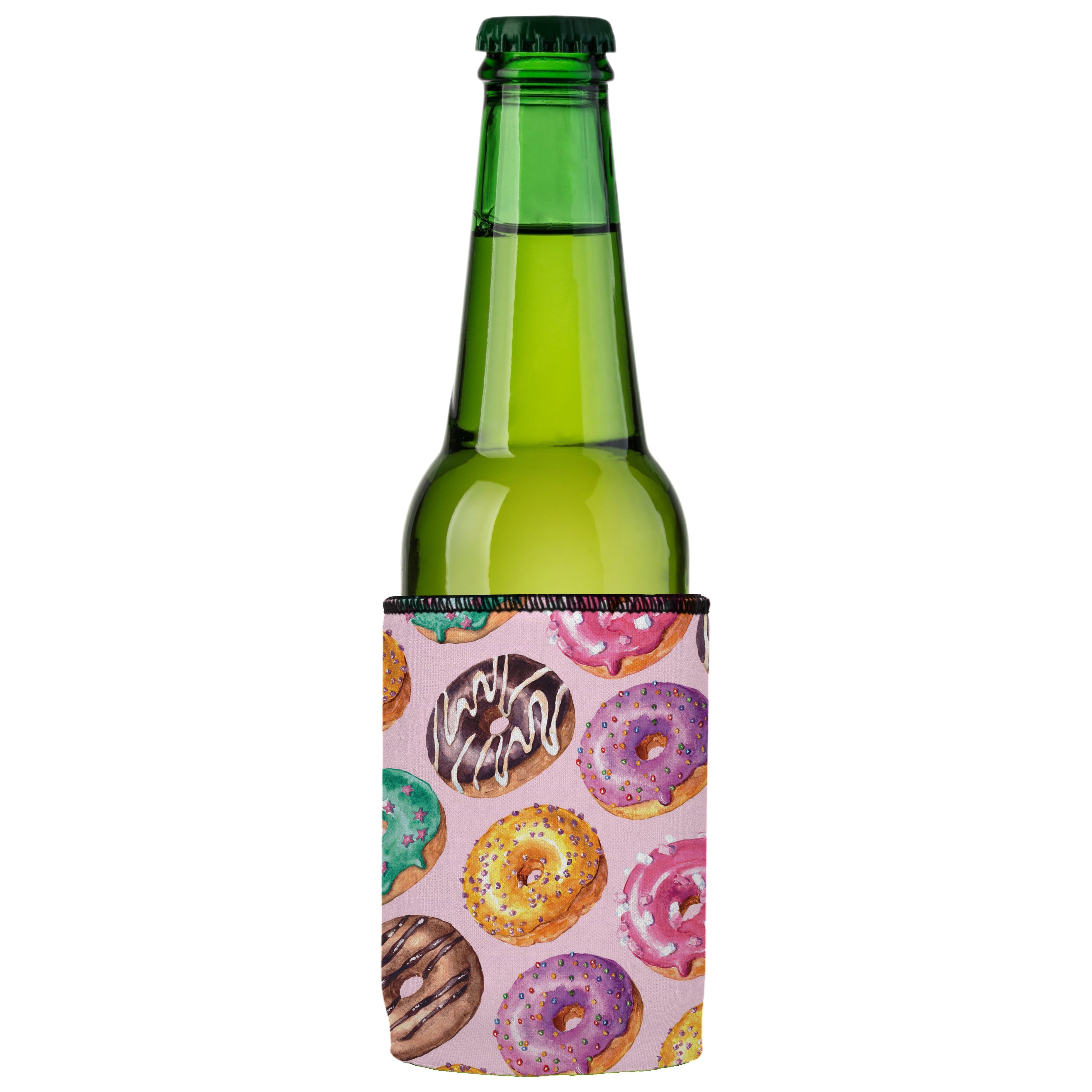 Donuts Go Nuts Stubby Cooler - Standard
