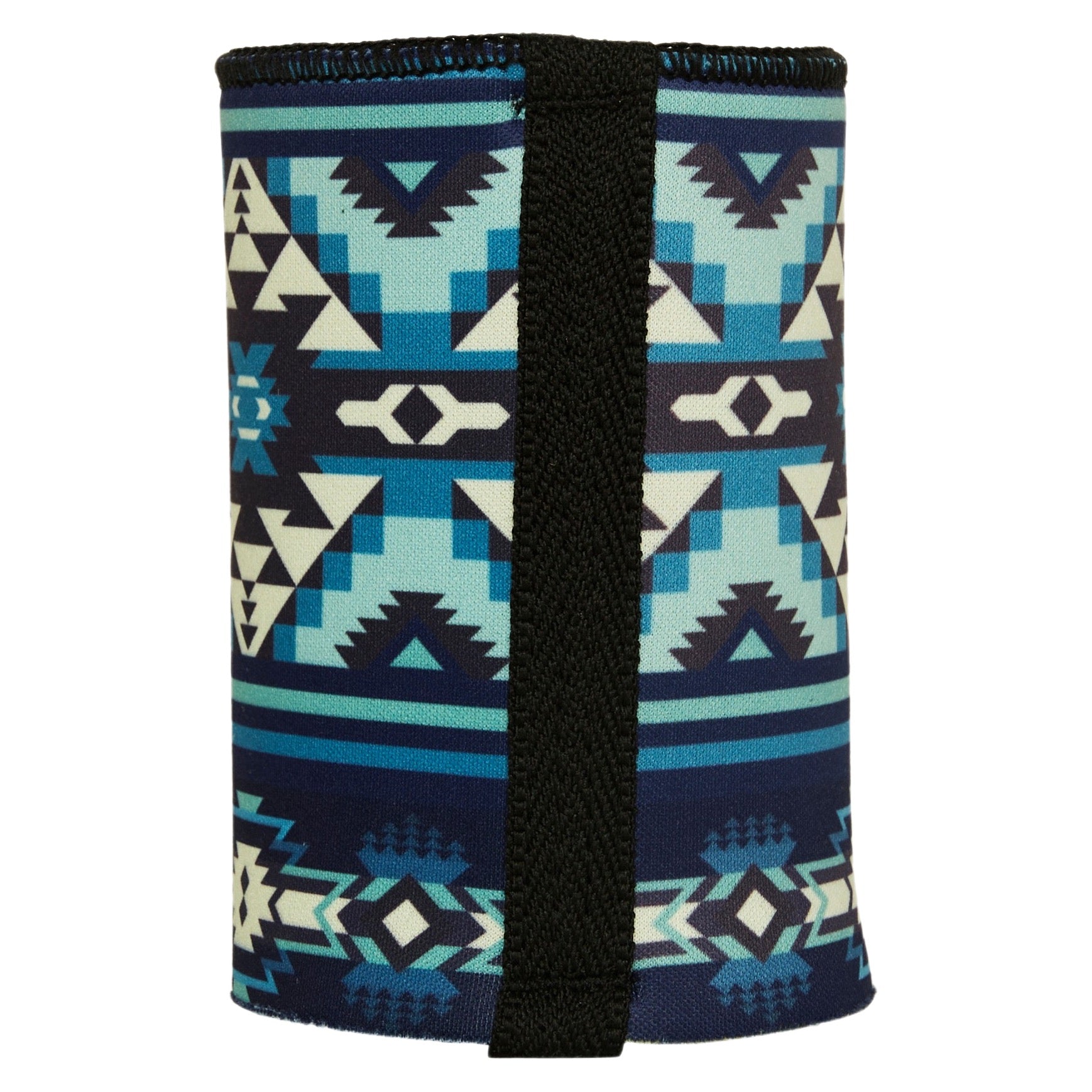 Blue Navajo Rug Stubby Cooler - Standard
