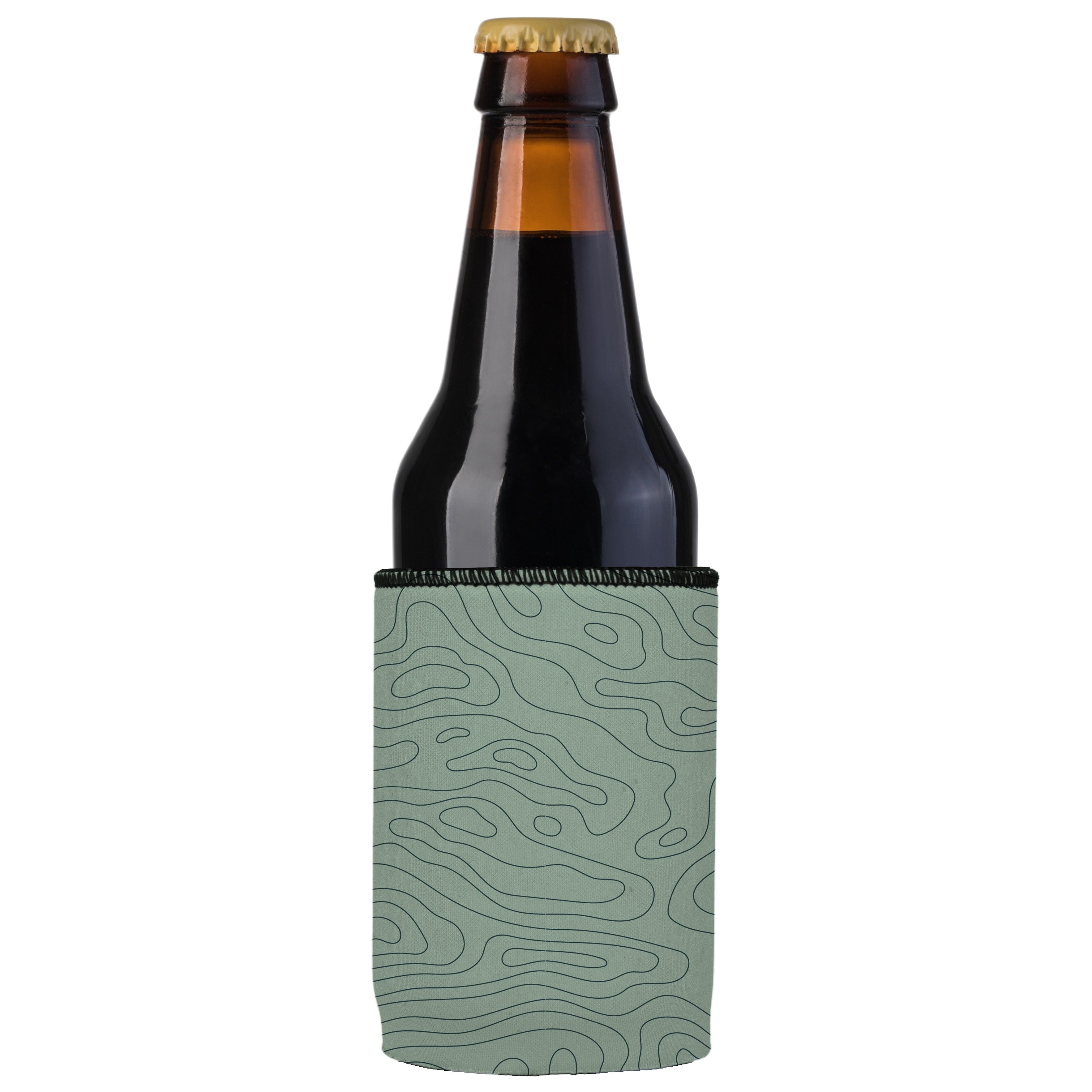 Topographic Map Stubby Cooler 2-Pack - Standard