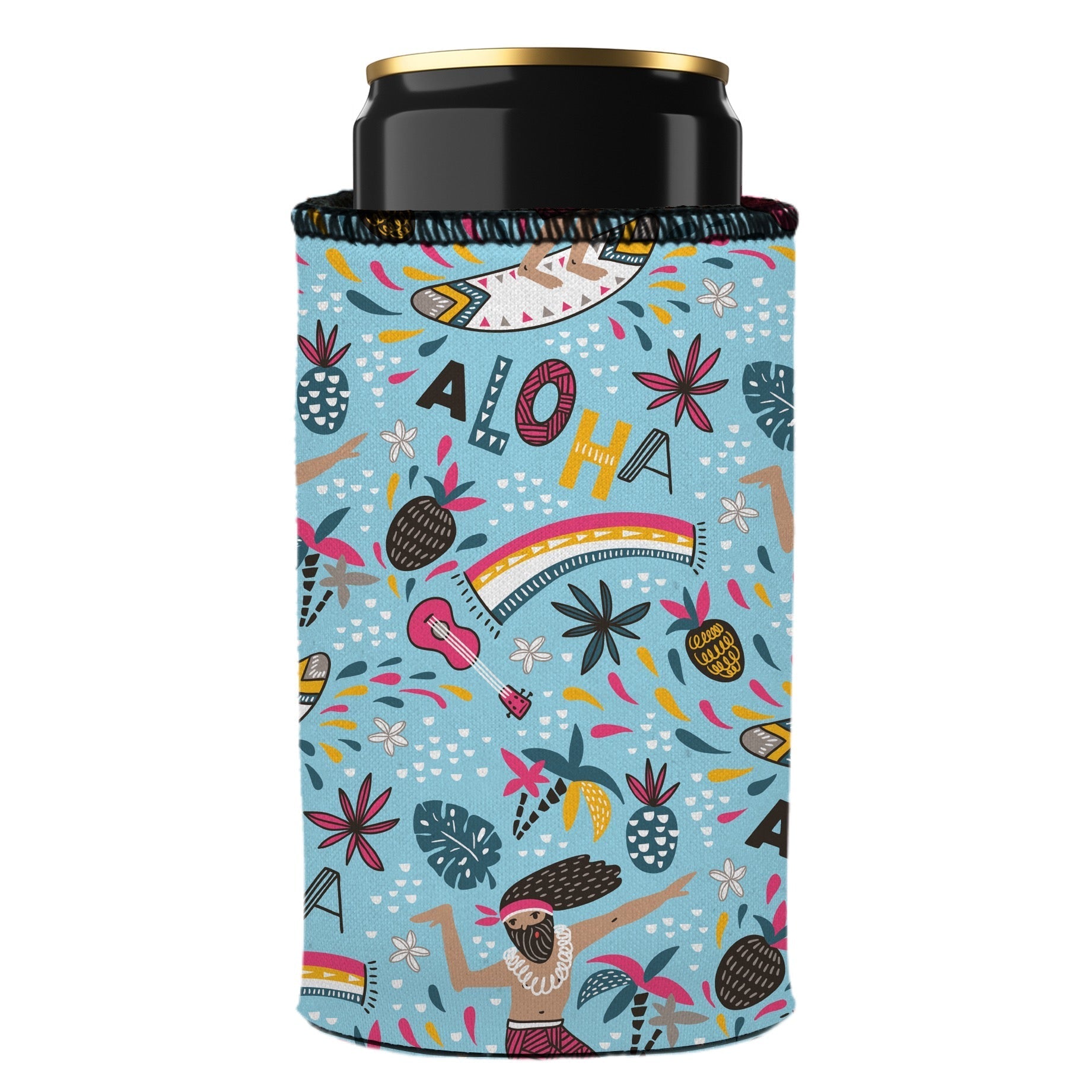 Surfing Aloha Stubby Cooler 2-Pack - Standard