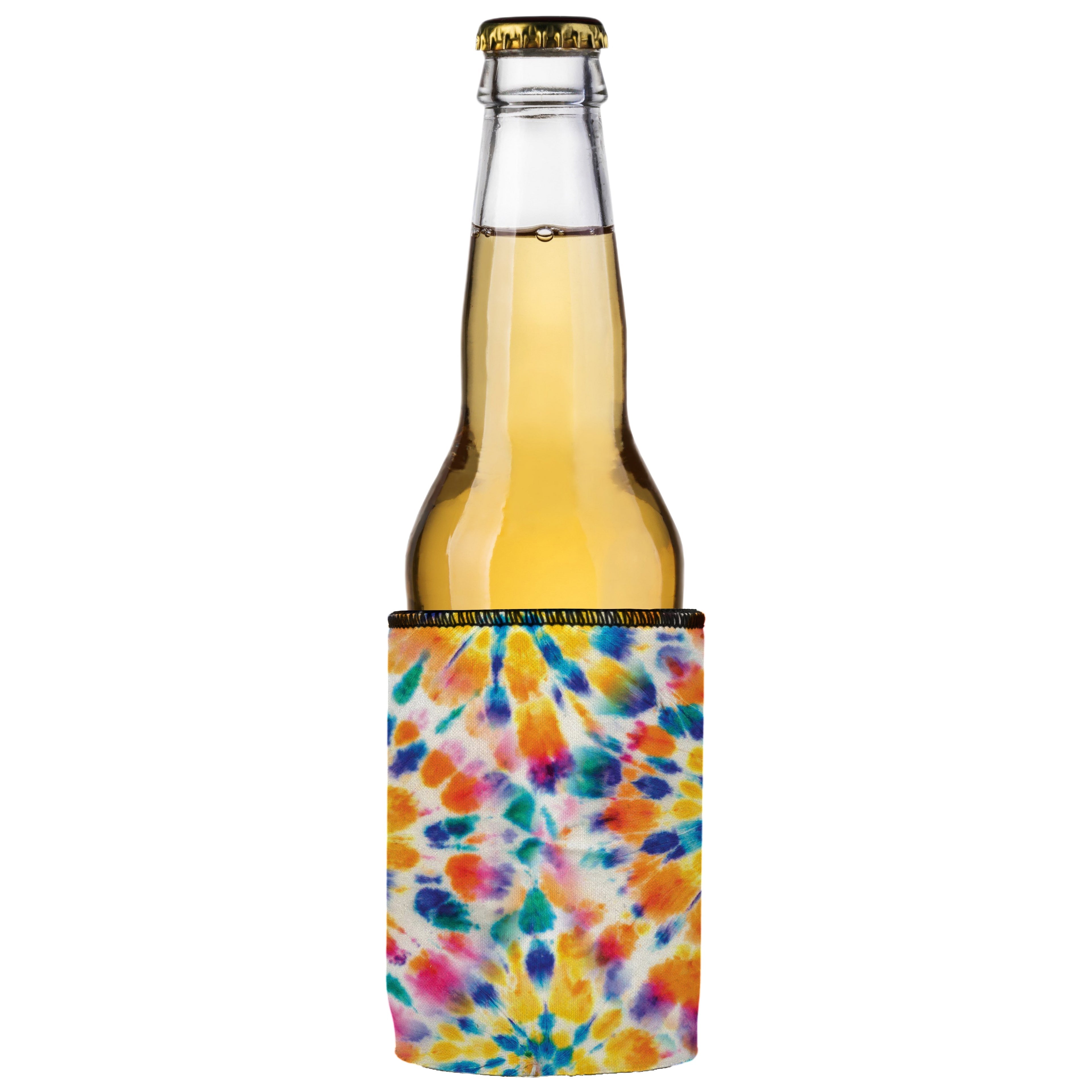 Rainbow Spiral Tie-Dye Stubby Cooler - Standard