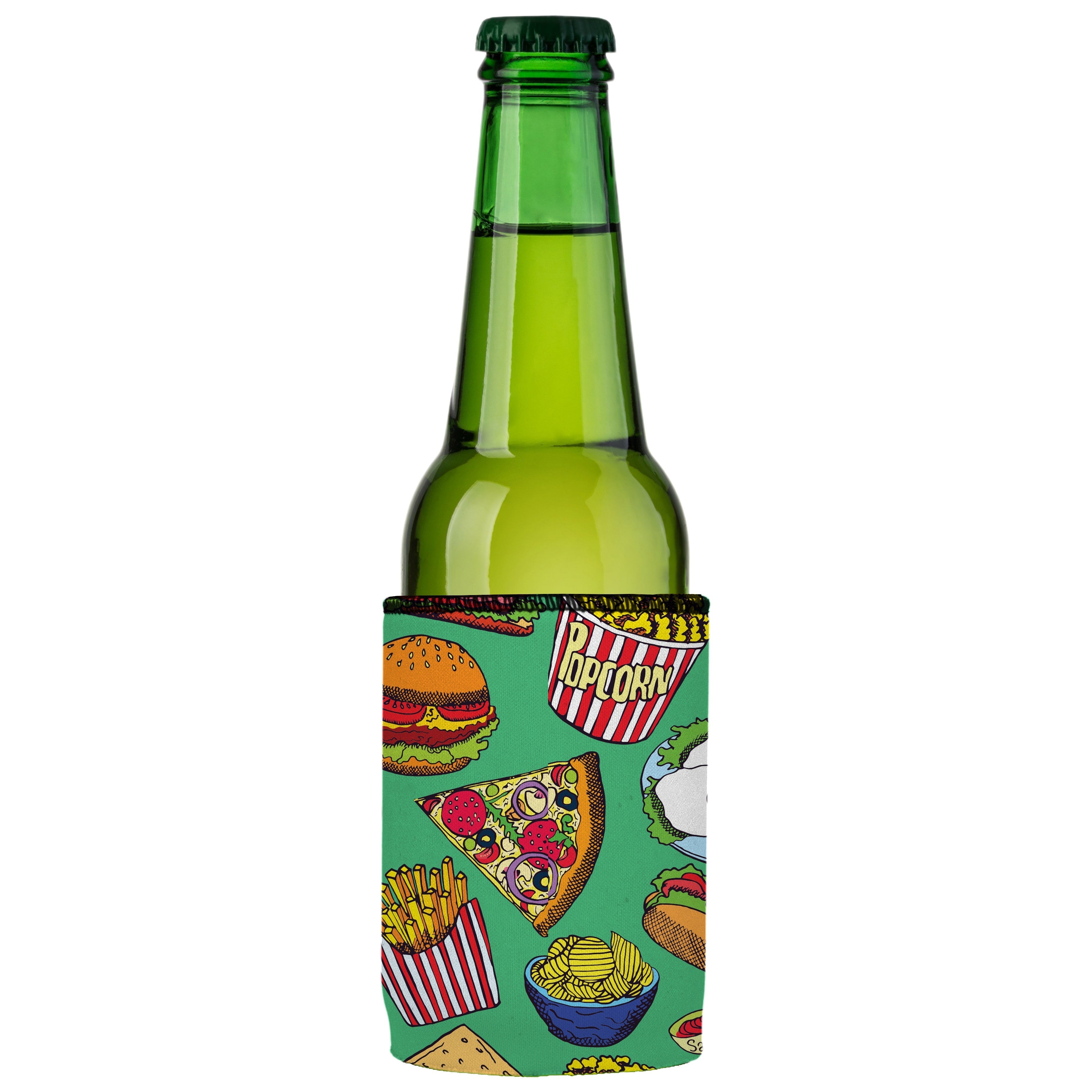 Burgers Junk Food Stubby Cooler 2-Pack - Standard
