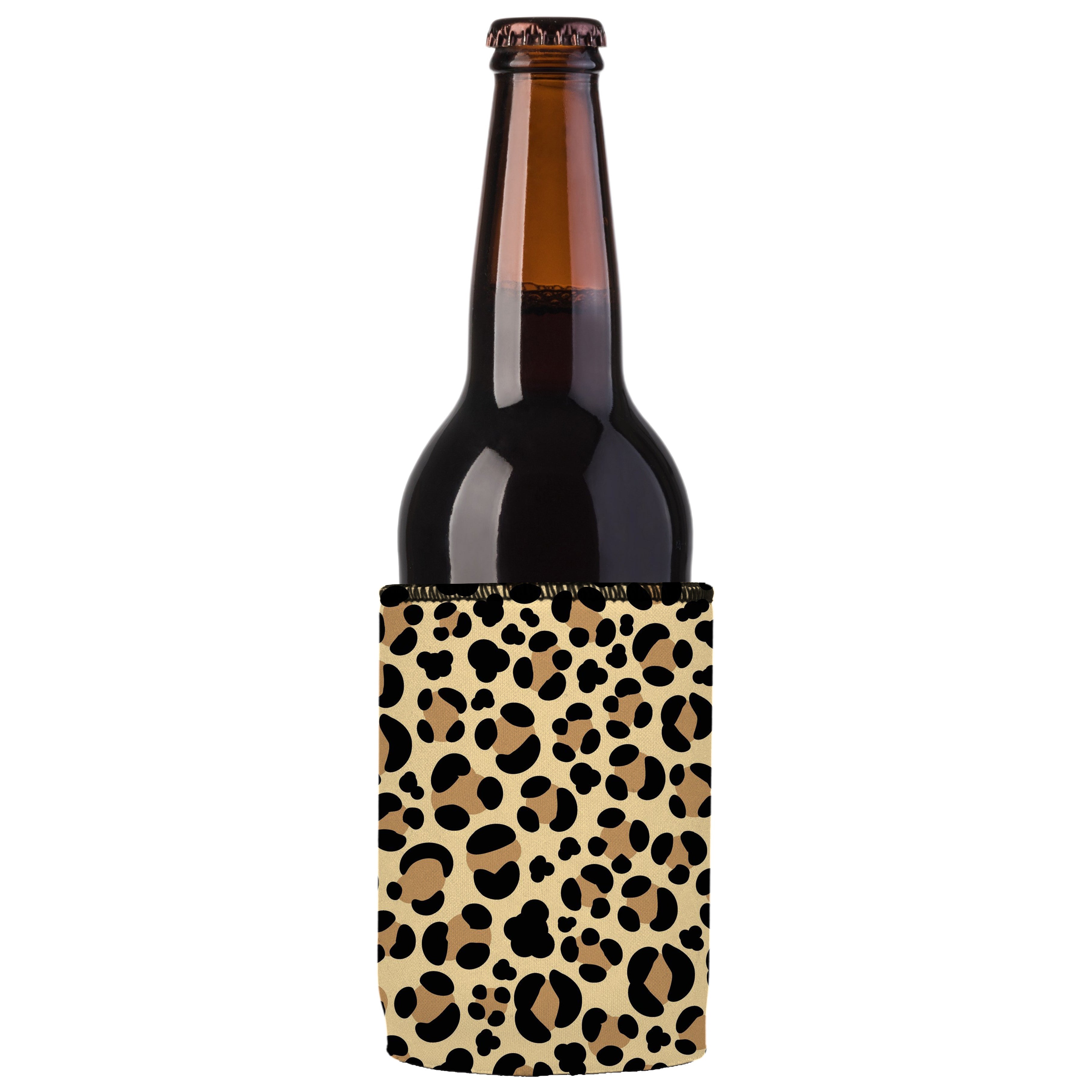 Leopard Print Stubby Cooler 2-Pack - Standard