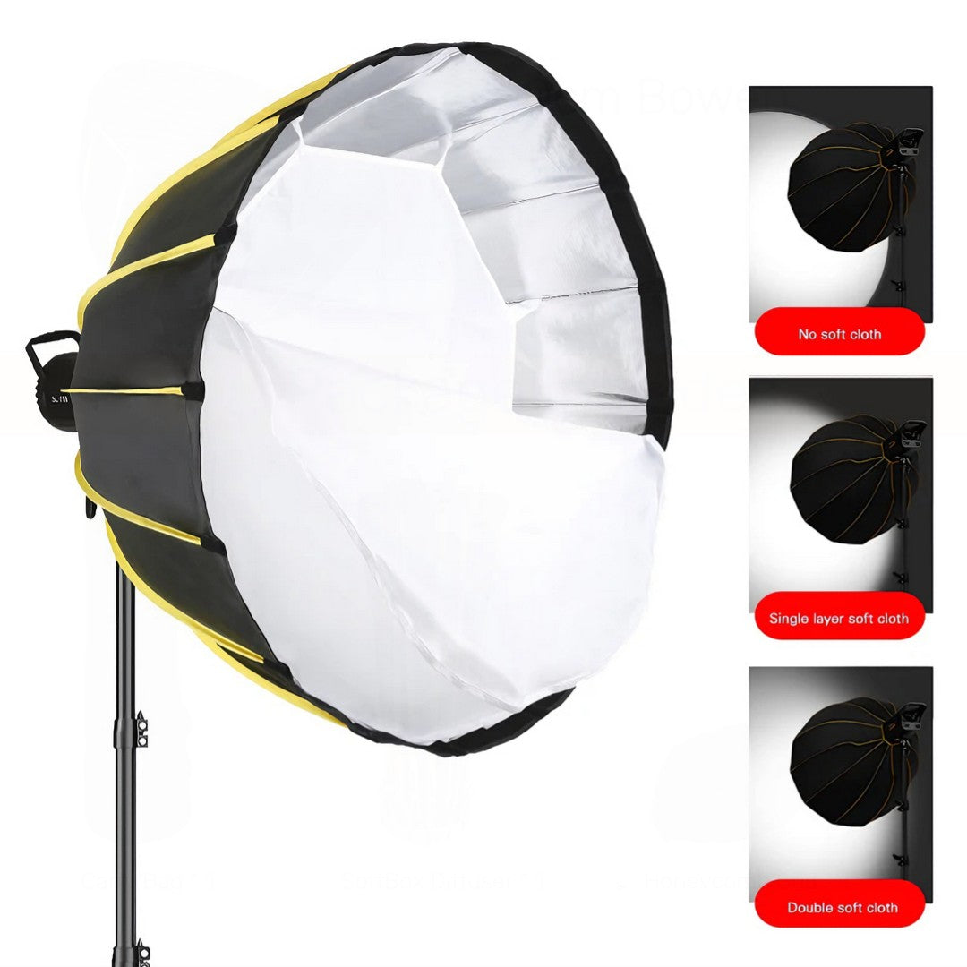 90cm Deep Parabolic Softbox + Grid for Bowens Mount