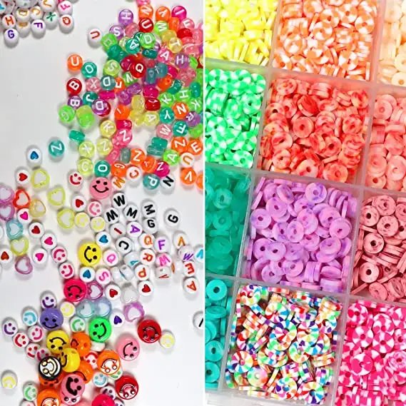 13200PCS 84 Colors Polymer Clay Beads Kit with Letters