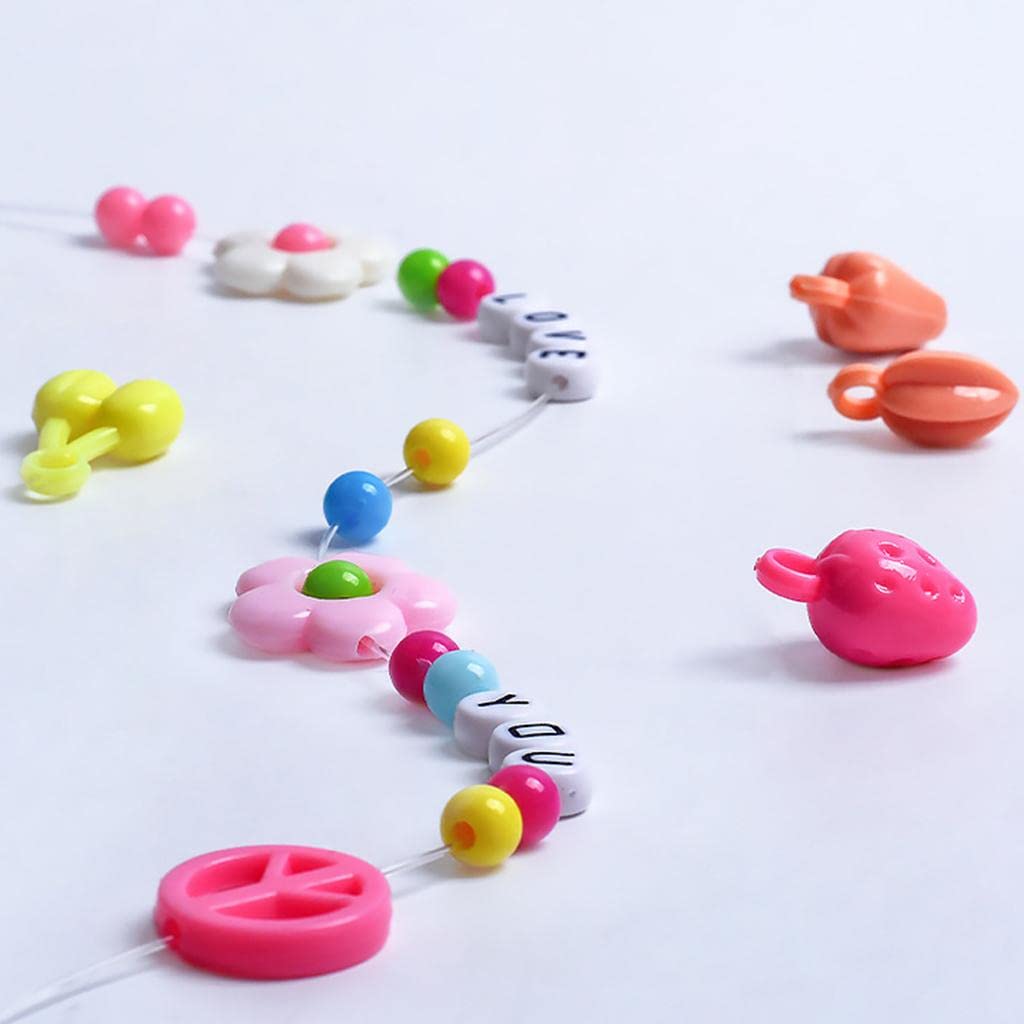 950pcs Colorful Acrylic Beads DIY Jewelry Kit with Tools