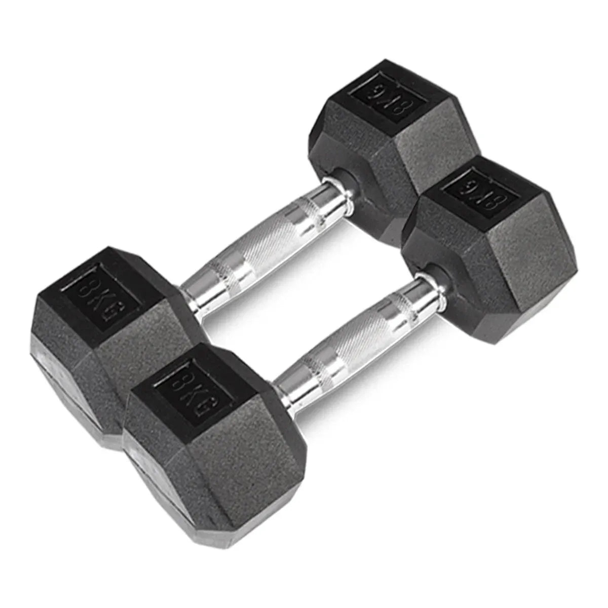CORTEX 56kg Hex Fixed Dumbbell Set 4, 6, 8, 10kg Pairs