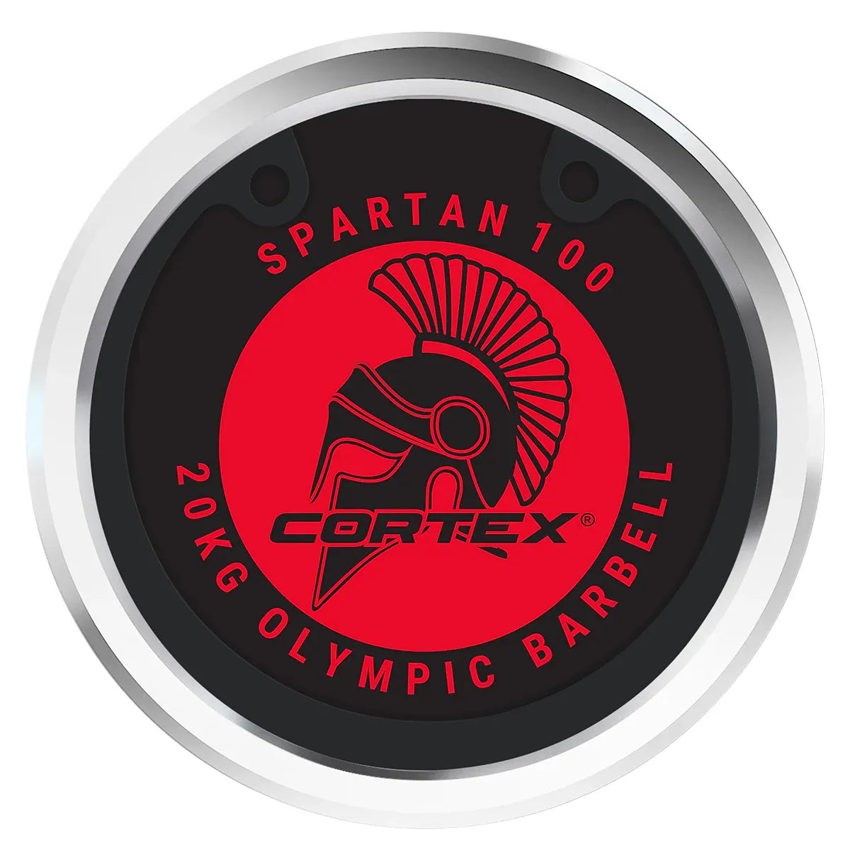 CORTEX SPARTAN100 7ft 20kg Olympic Barbell Black Oxide with Lockjaw Collars