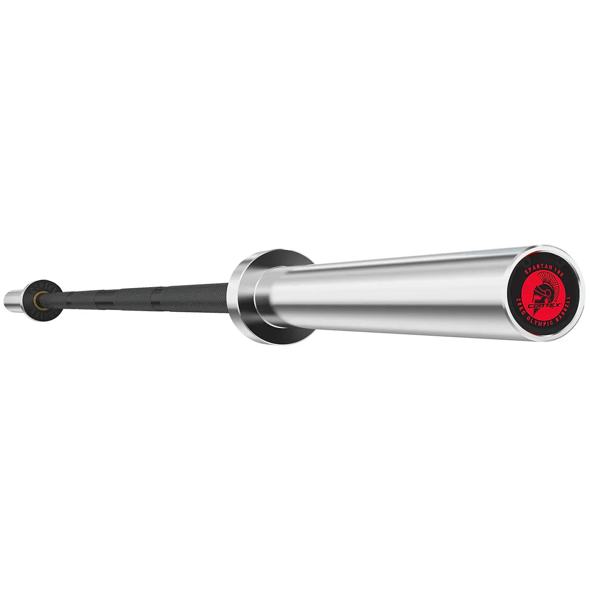 CORTEX SPARTAN100 7ft 20kg Olympic Barbell Black Oxide with Lockjaw Collars