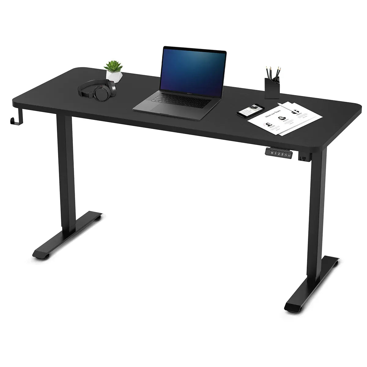 Lifespan Fitness ErgoDesk Electric Standing Desk 140cm Black/Black