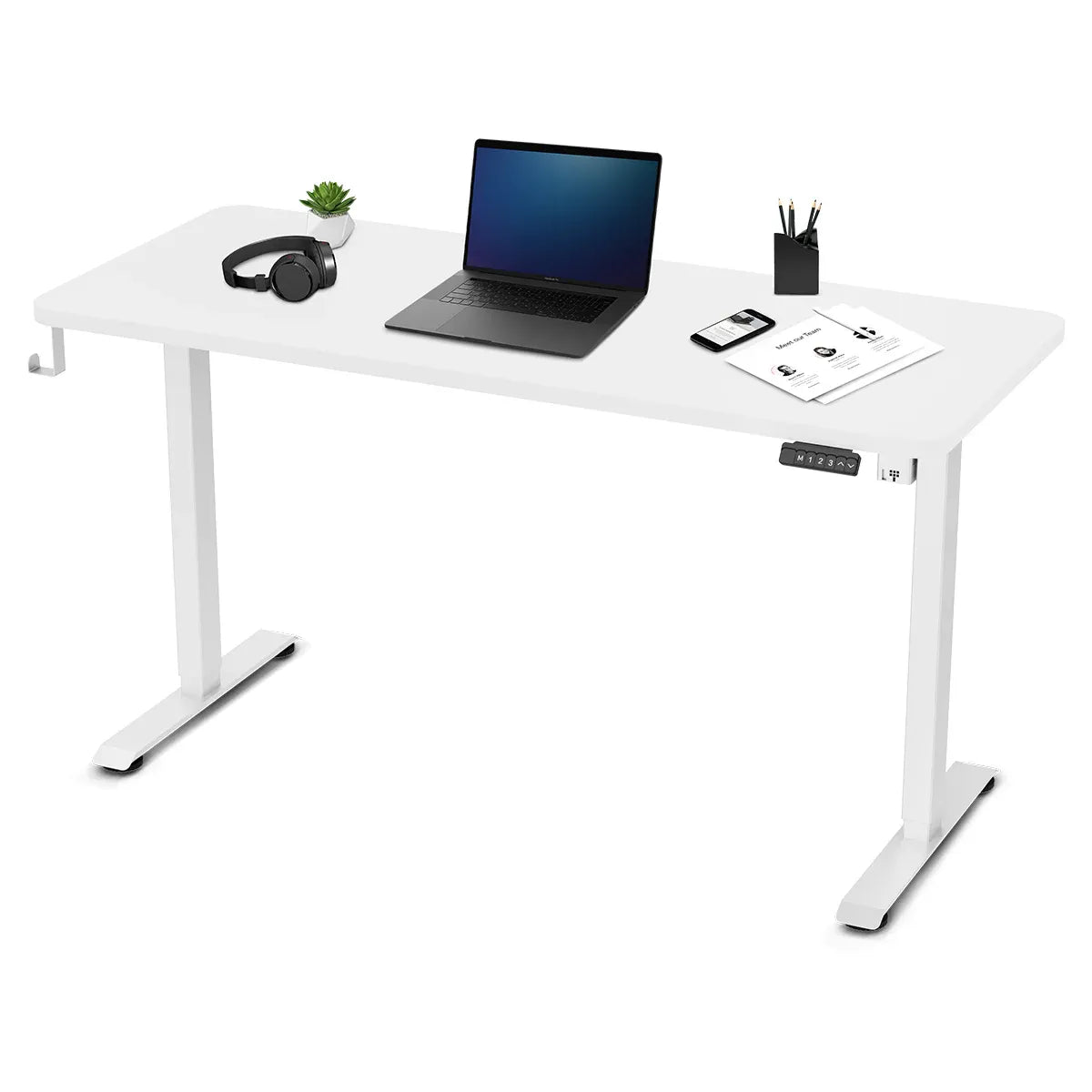 Lifespan Fitness ErgoDesk Electric Standing Desk 140cm White/White