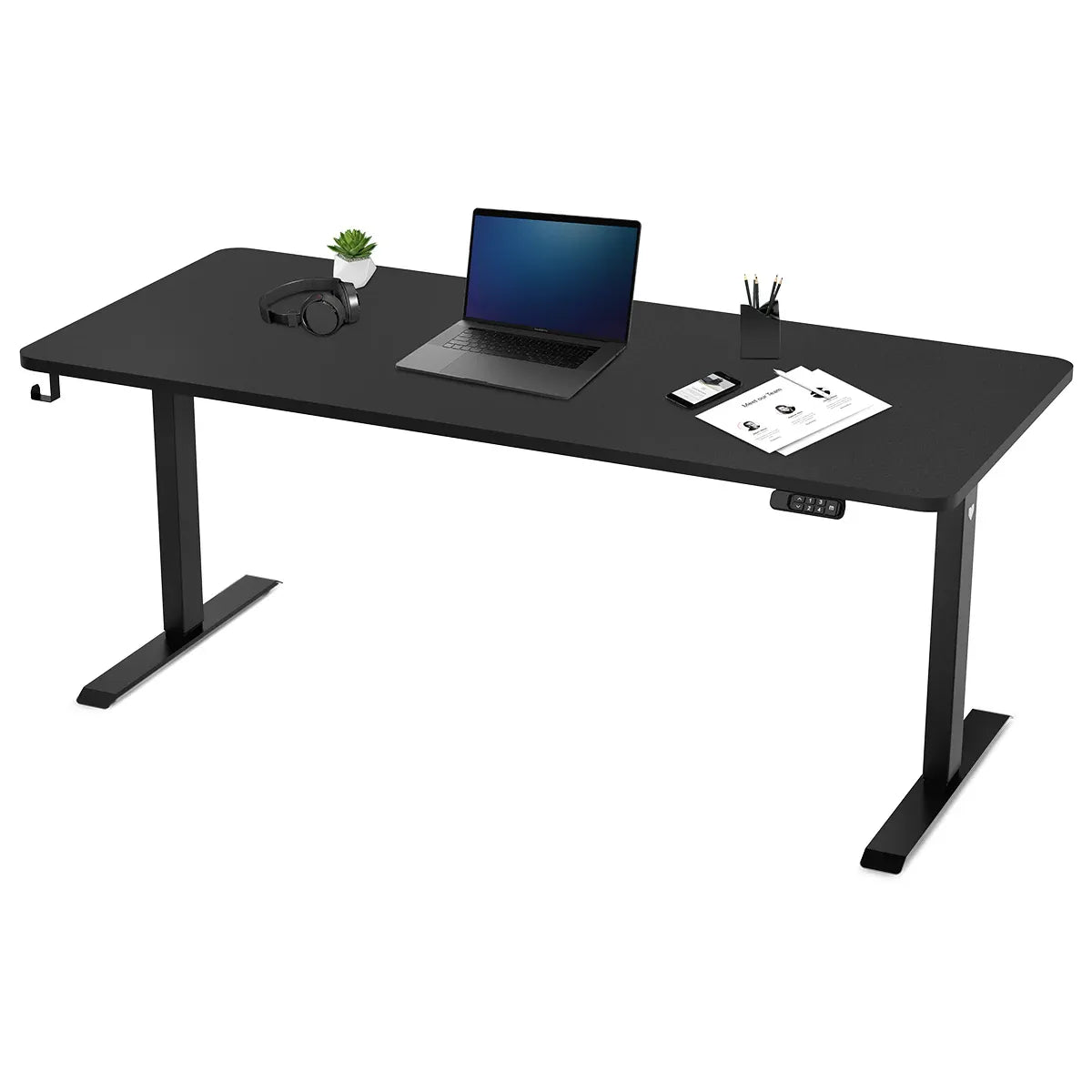 Lifespan Fitness ErgoDesk Electric Standing Desk 180cm Black/Black