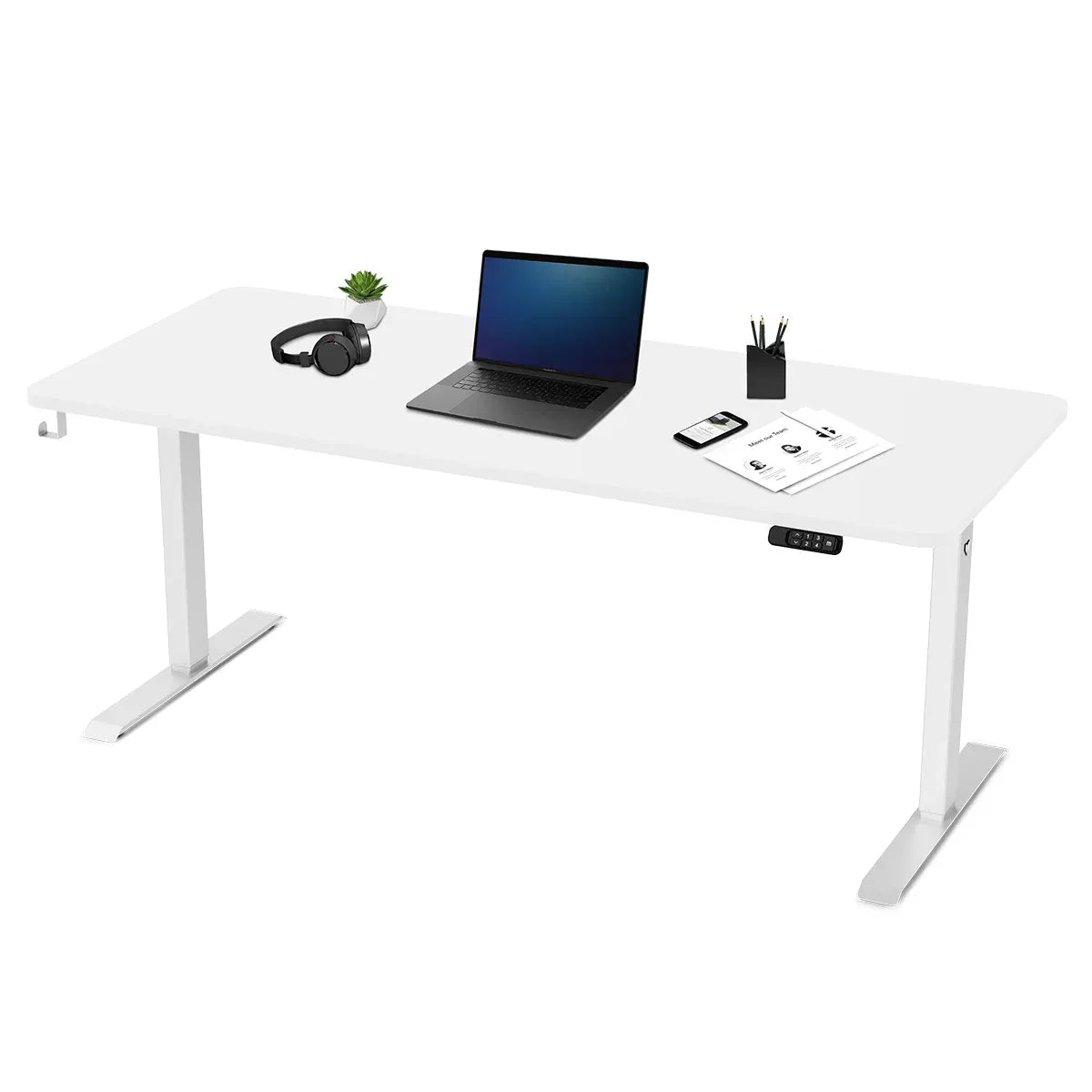 Lifespan Fitness ErgoDesk Electric Standing Desk 180cm White/White