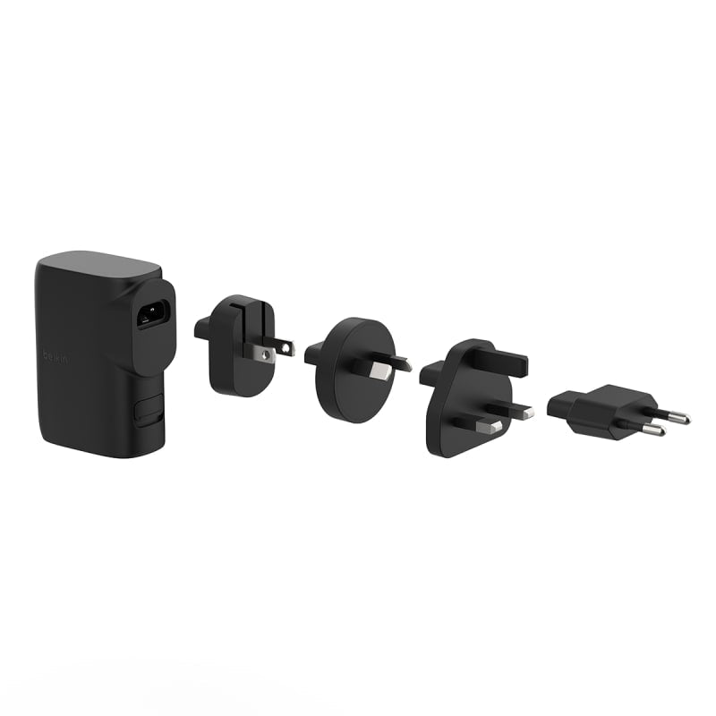 Belkin BoostCharge Hybrid Wall Charger 25W + Power Bank 5K with Travel Adapter Kit
