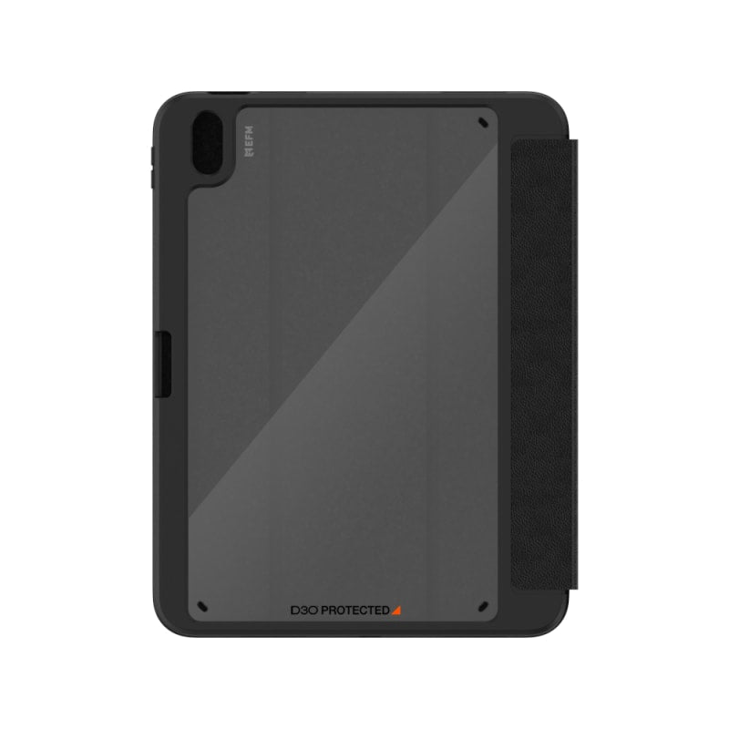 EFM Aspen Folio Case Armour with D3O & E Leather for iPad 10.9 2022 - Black