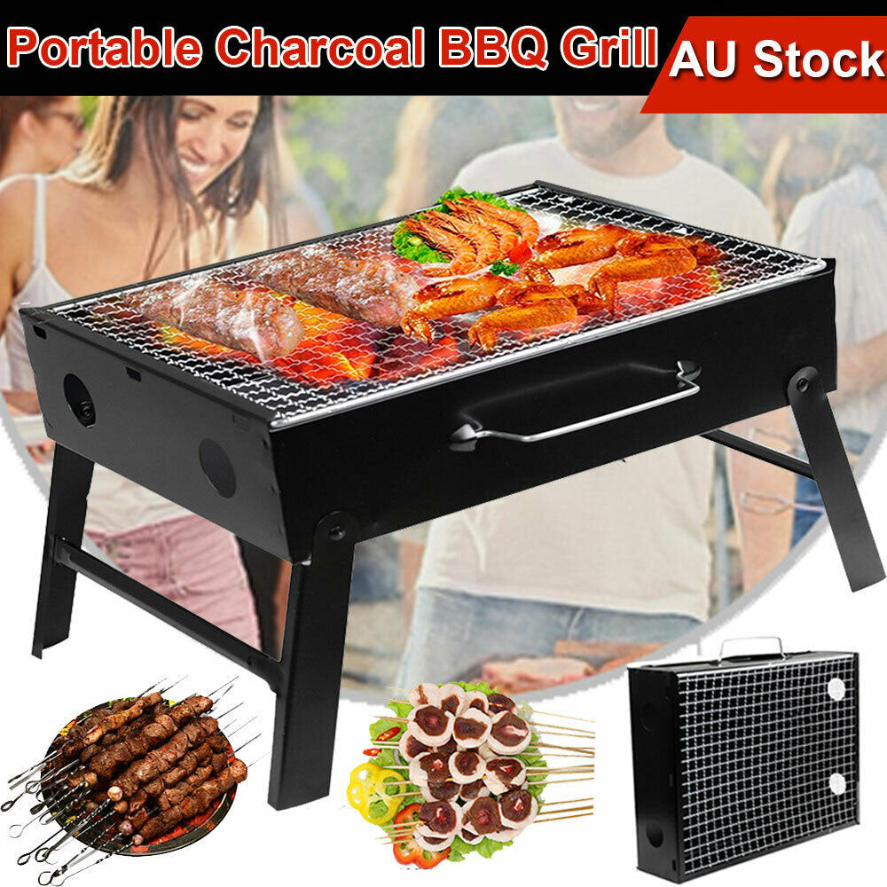 Outdoor Camping Portable & Foldable Charcoal BBQ Grill Hibachi Picnic Barbecue