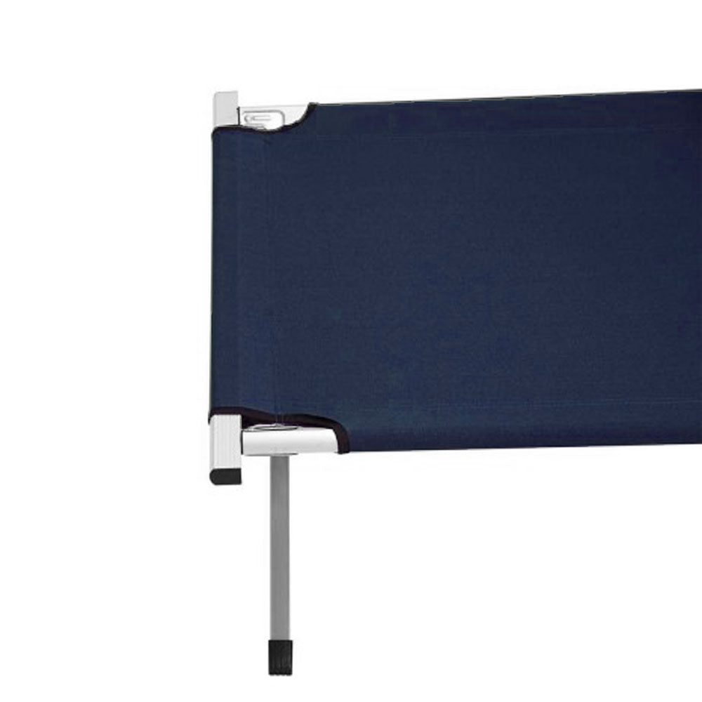 Camping Bed Folding Stretcher Light Weight w/ Carry Bag Camp Portable - navy