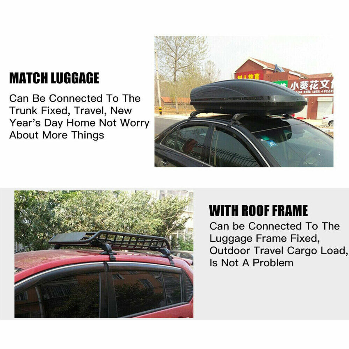 110cm Universal Car Roof Racks Carrier Adjustable Cross Bars Aluminium Alloy Lockable