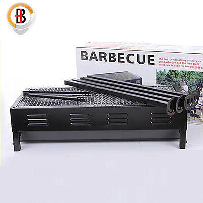 Portable Outdoor Mangal BBQ Grill Charcoal Shish Kebab Shashly Picnic Camping