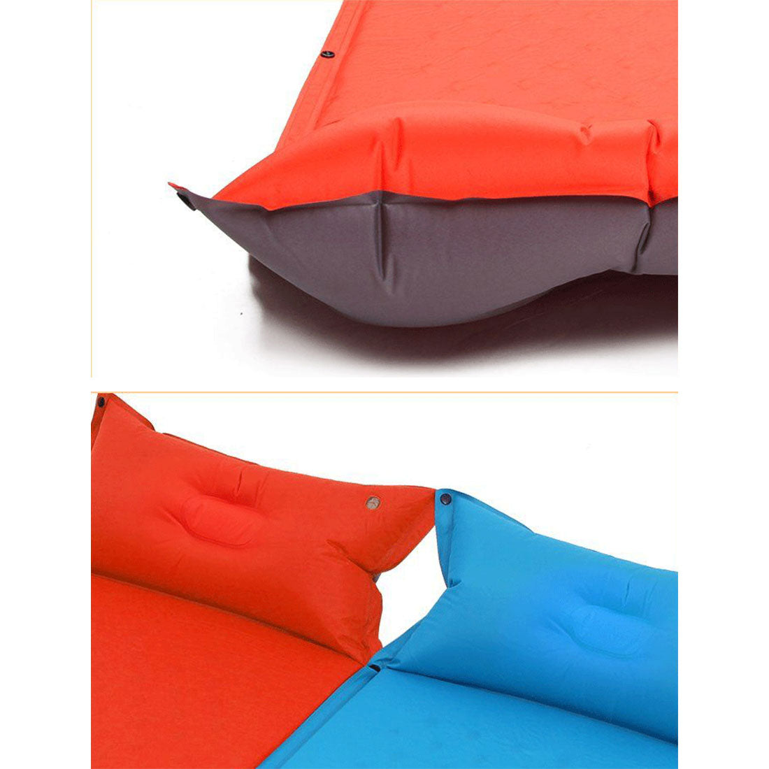 Air Bed Self Inflating Mattress Sleeping Mat Camp Camping Hiking Joinable - red