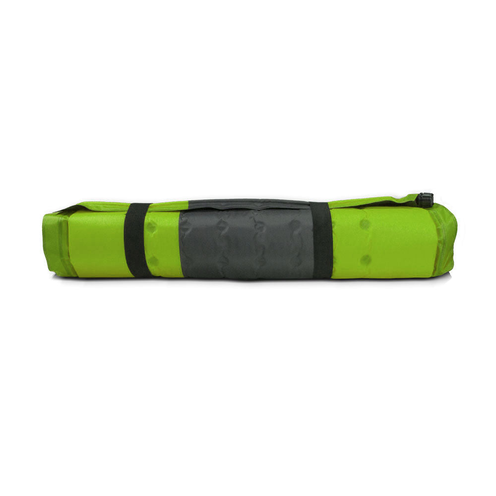 Self Inflating Mattress Sleeping Pad Mat Air Bed Camping Camp Hiking Joinable - green