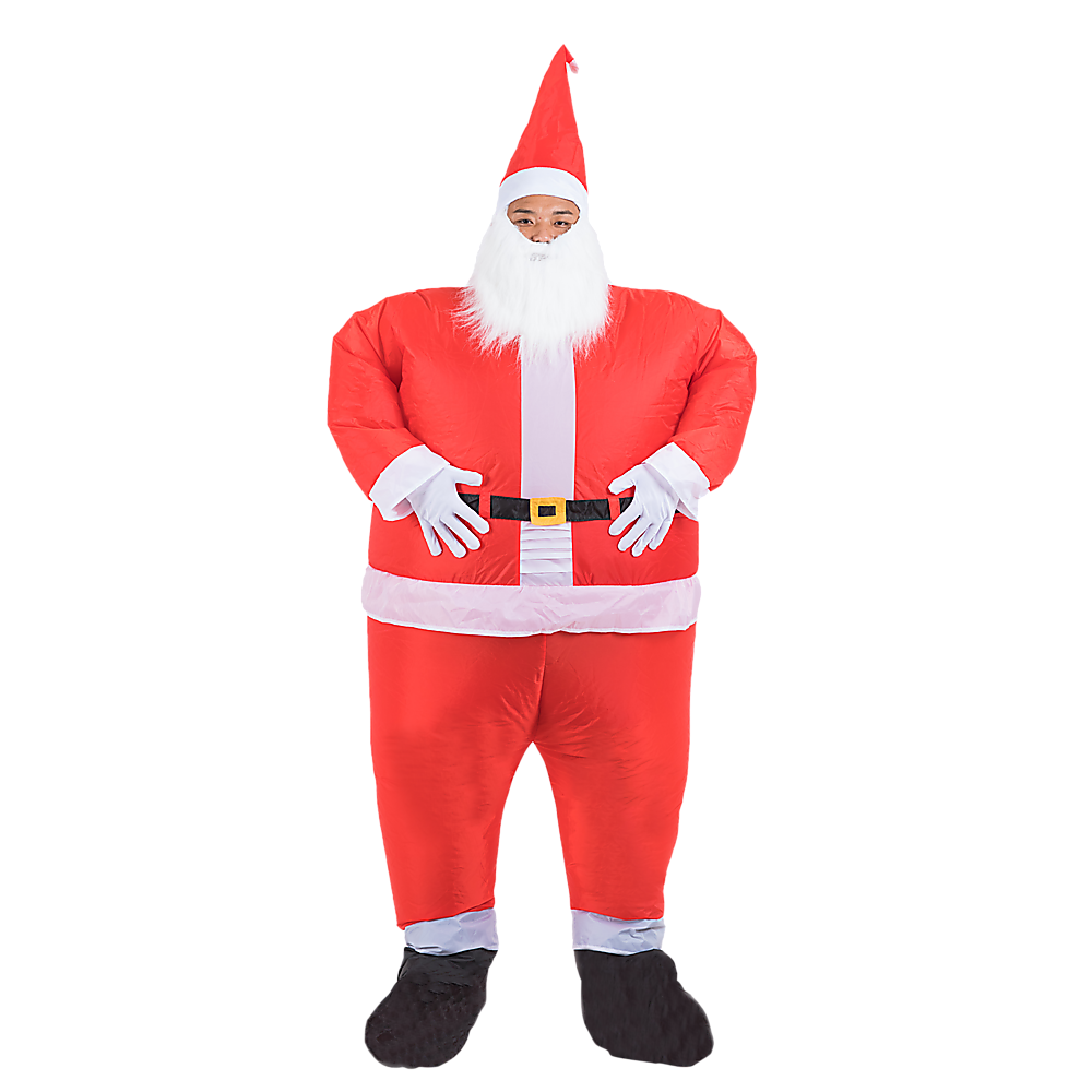 Fan-Operated Inflatable Santa Costume, Lightweight - One Size