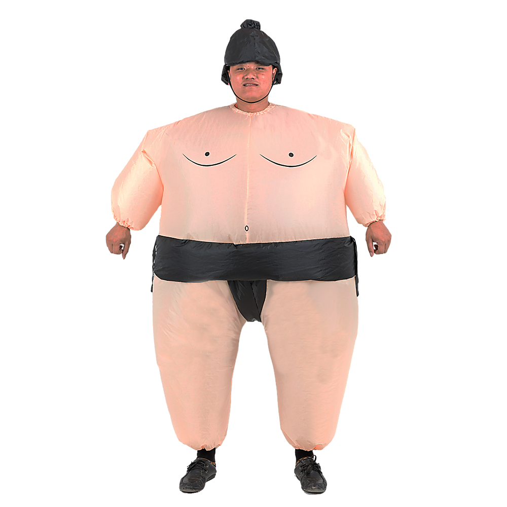 Lightweight Terylene Sumo Inflatable Costume with Fan