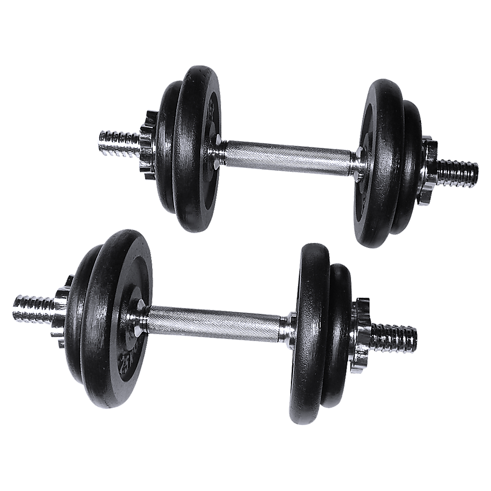 50kg Adjustable Barbell and Dumbbell Weight Set with Case