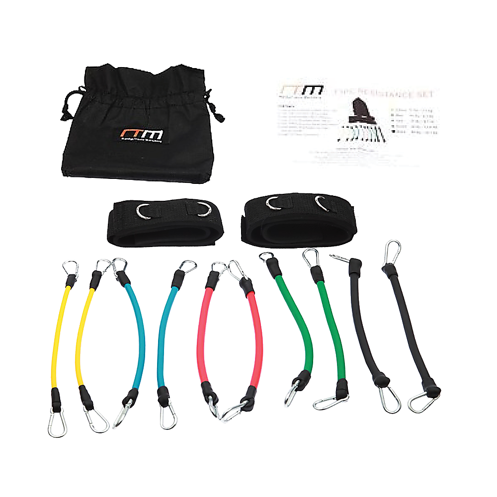 Durable Leg Exercise Resistance Bands Set - 13PC Latex