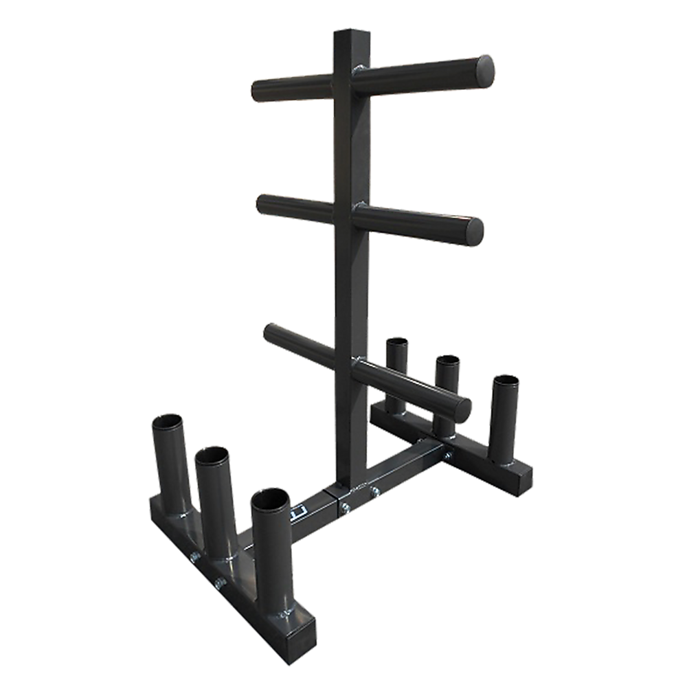 Heavy-Duty Olympic Weight Tree & Bar Rack Holder Storage