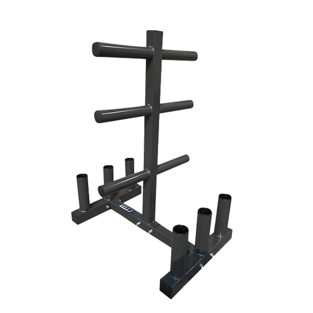 Heavy-Duty Olympic Weight Tree & Bar Rack Holder Storage