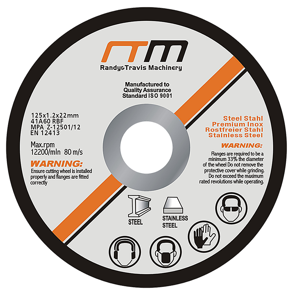 Extra-Tough 125mm Cutting Disc Wheel for Metal x100 Randy & Travis