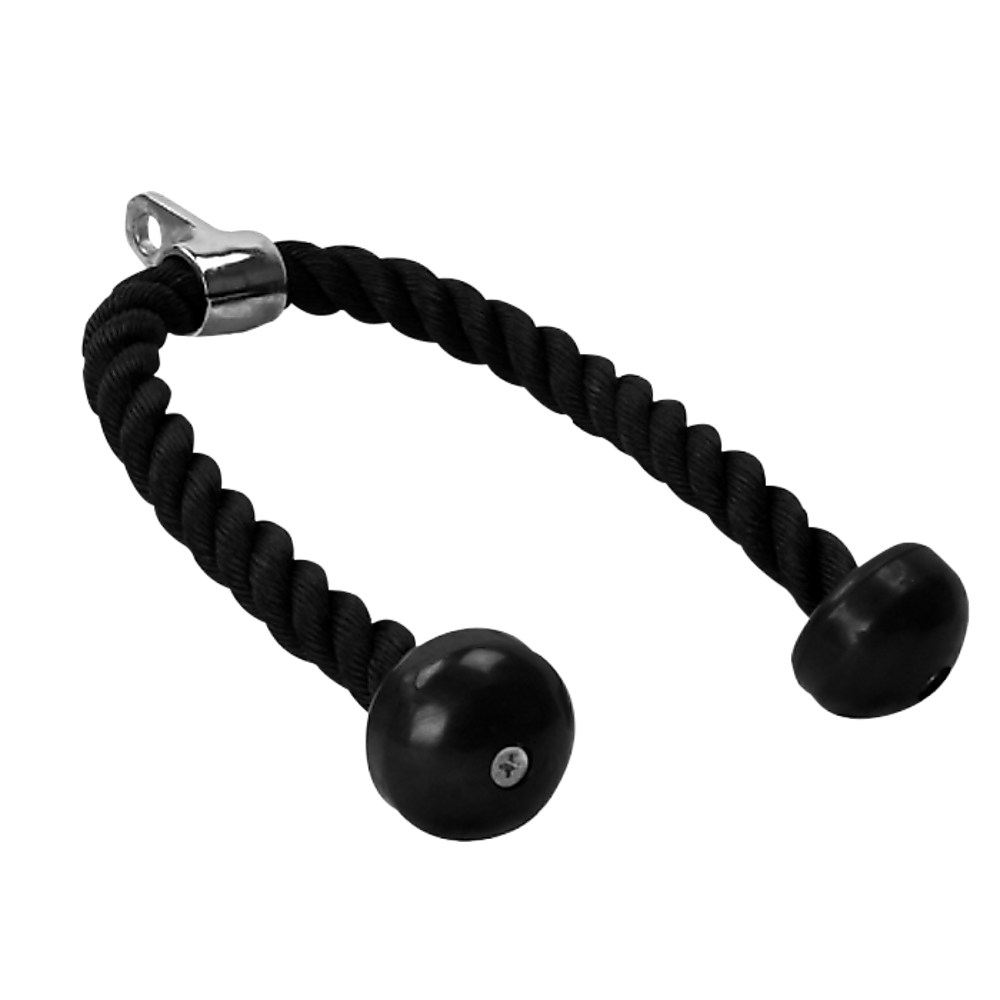 Durable Nylon Tricep Pulldown Rope with Steel Hook