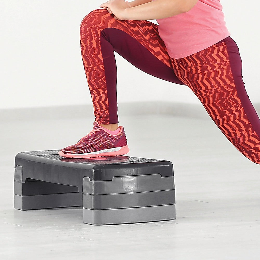 Adjustable Height Non-Slip Aerobic Step Platform 250kg Capacity