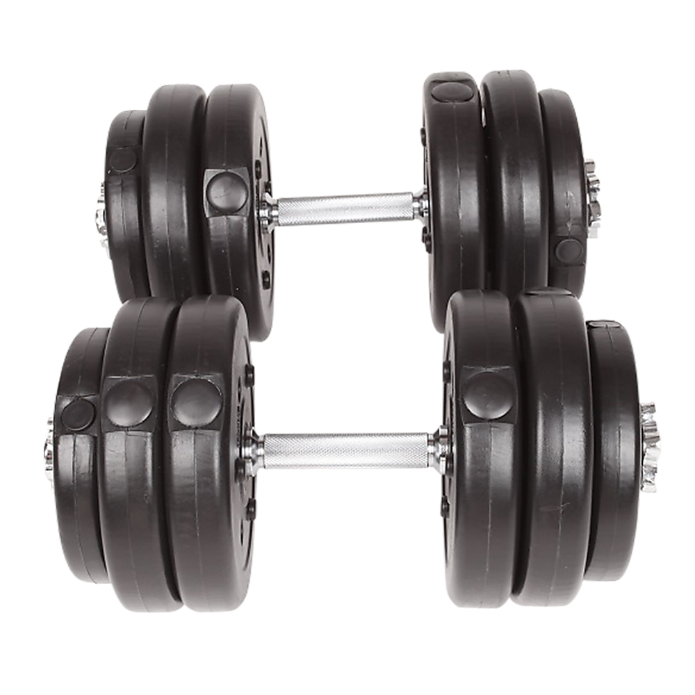 30KG Adjustable Dumbbell Set with Steel Bars & Collars