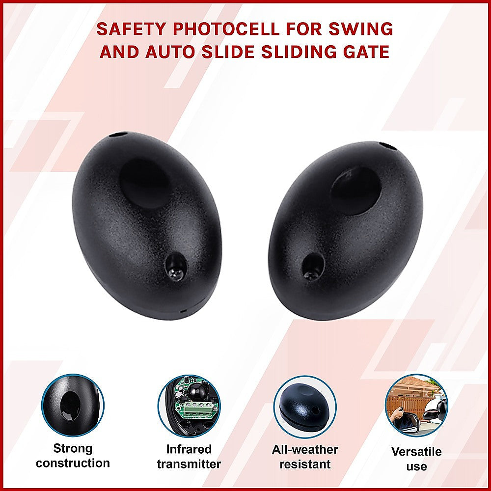 Self-Aligning Infrared Safety Photocell for Gates