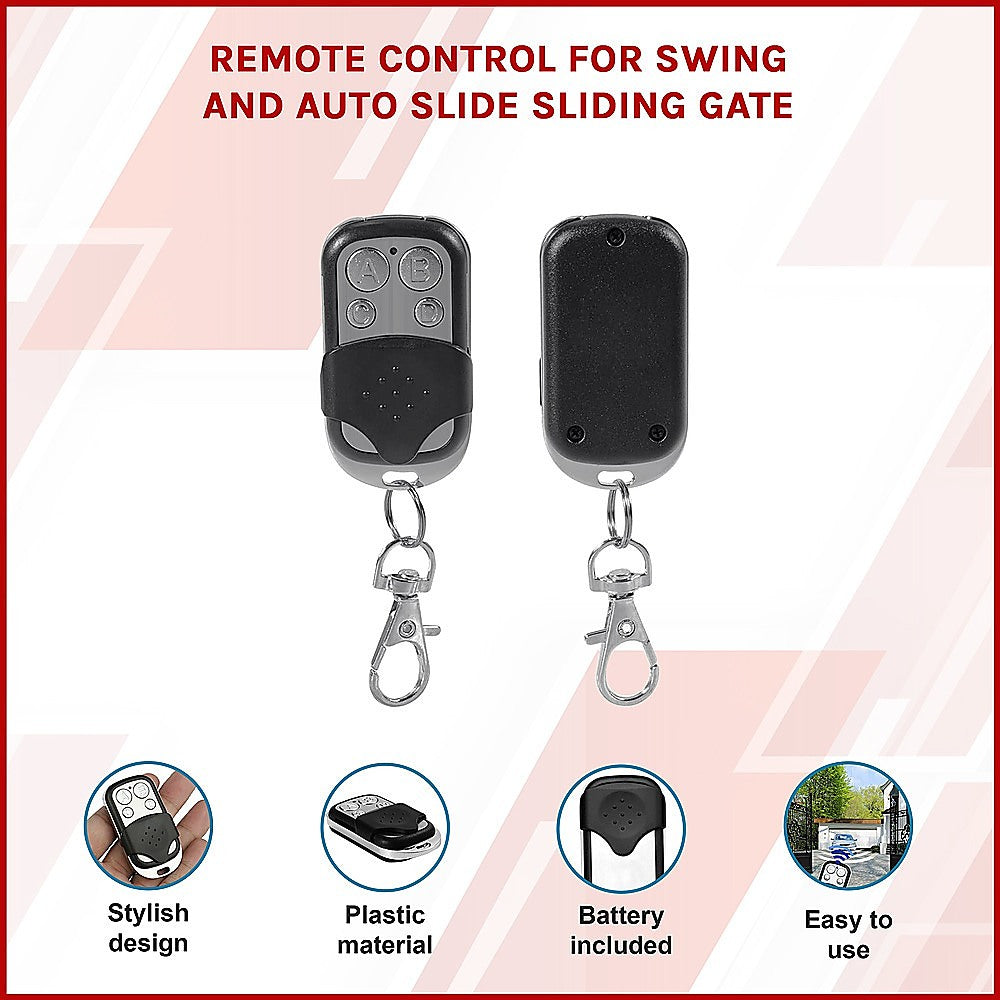 Battery-Included Remote Control for Sliding and Swing Gates