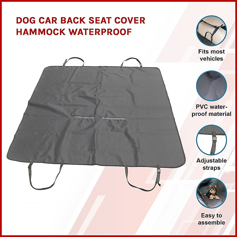 Waterproof Dog Car Seat Cover, Non-Slip, Machine Washable