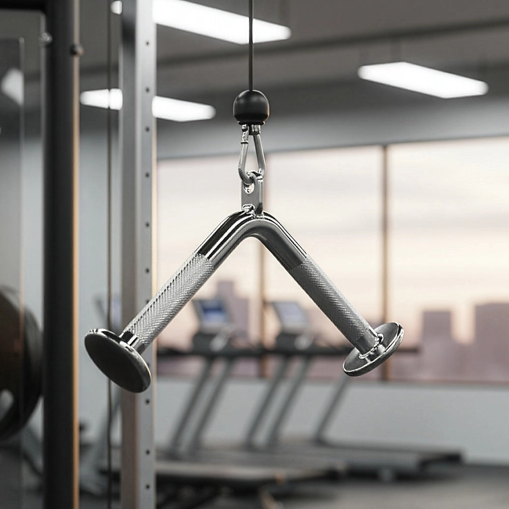 Triceps Press Push Down Bar – Gym Cable Attachment for Arm & Strength Training