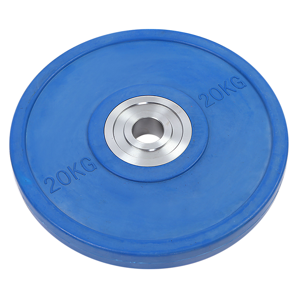 20kg Blue Rubber Bumper Weight Plate, Powerlifting, Durable