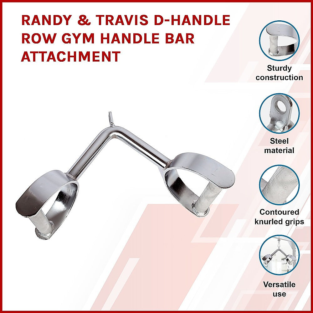 Heavy Duty Multi-Grip D-Handle Row Bar Attachment, 31cm - Randy & Travis